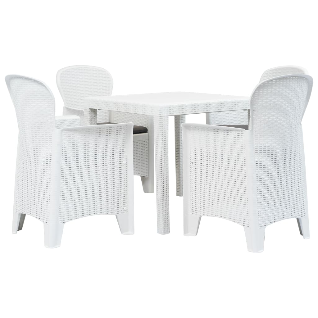 7-Delige Tuinset Rattan-Look Kunststof