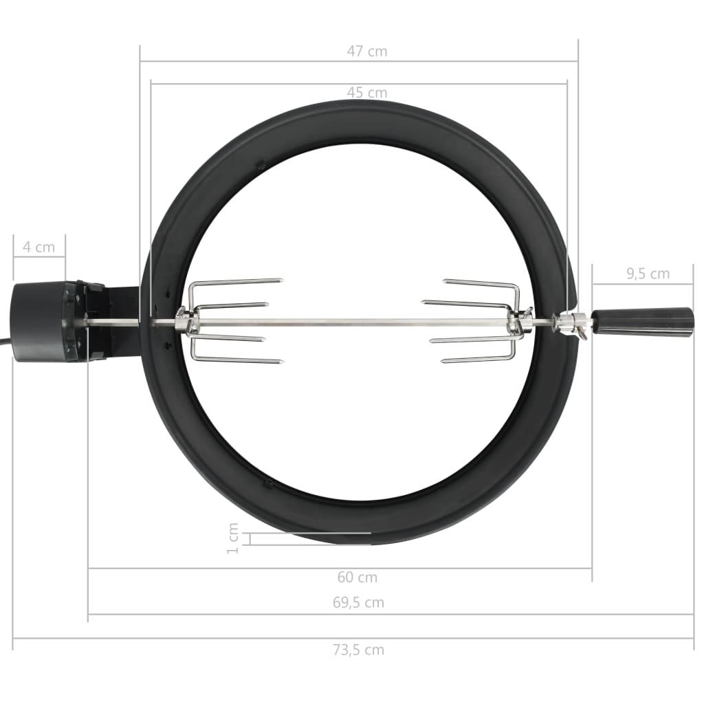 Bbq Rotisserie Ring Zwart