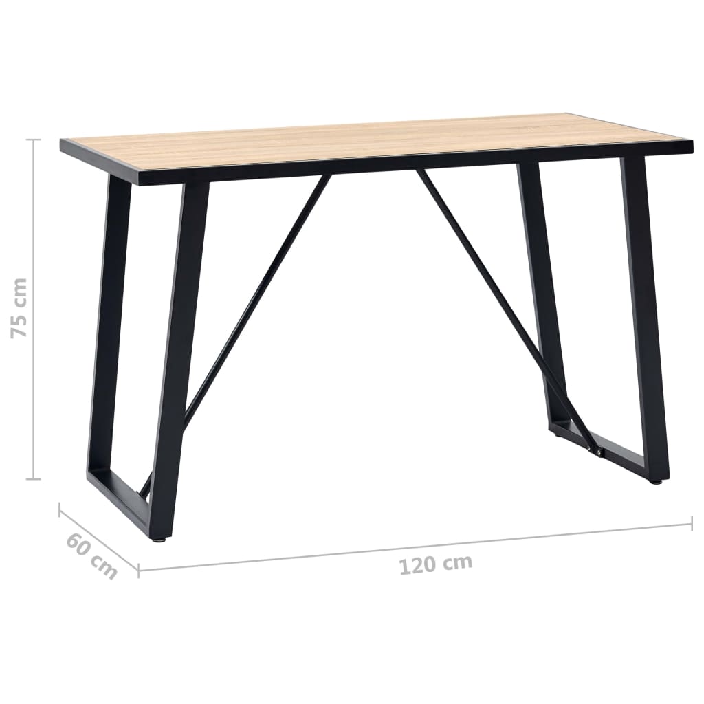 Eettafel Mdf Eikenkleurig
