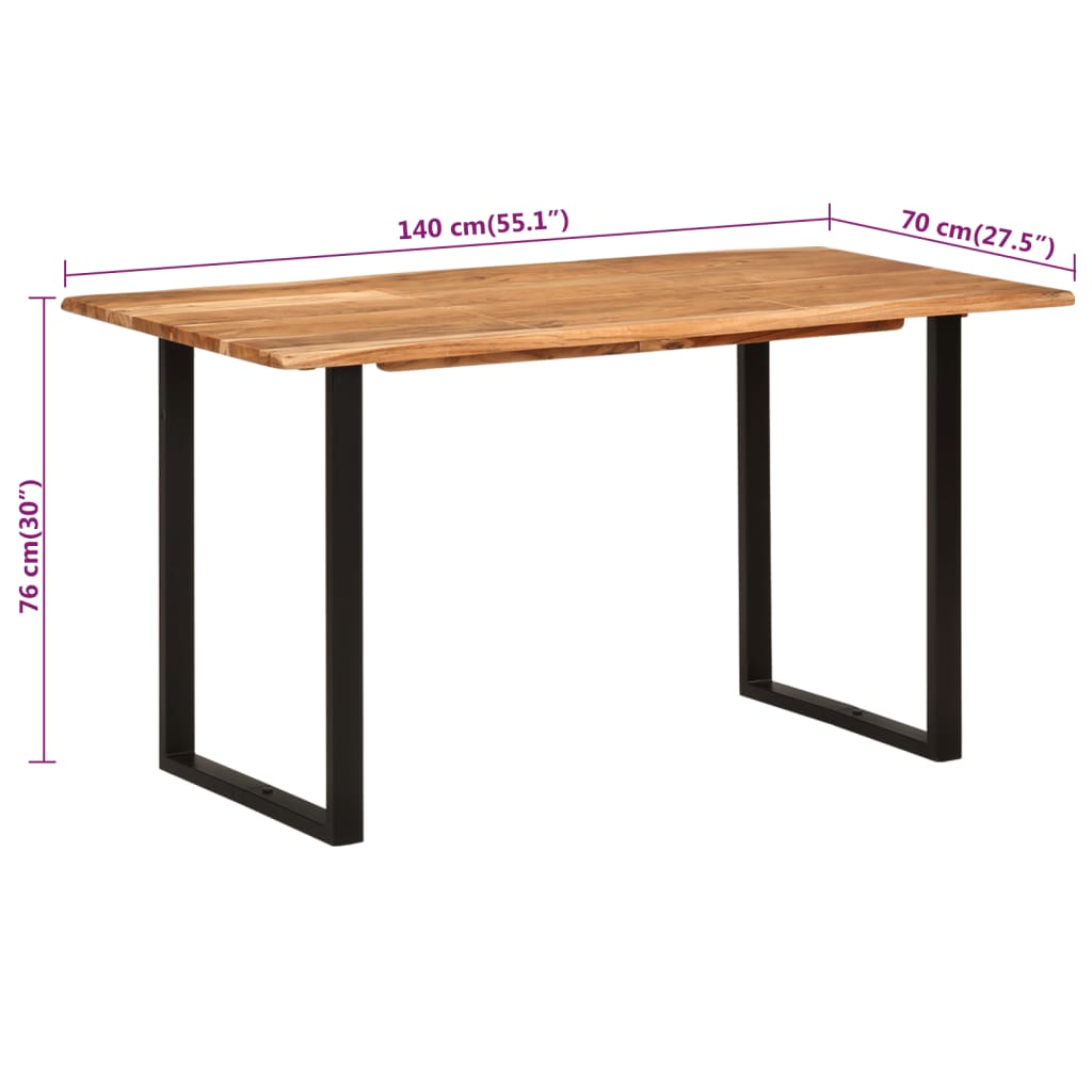 Eettafel Massief Acaciahout