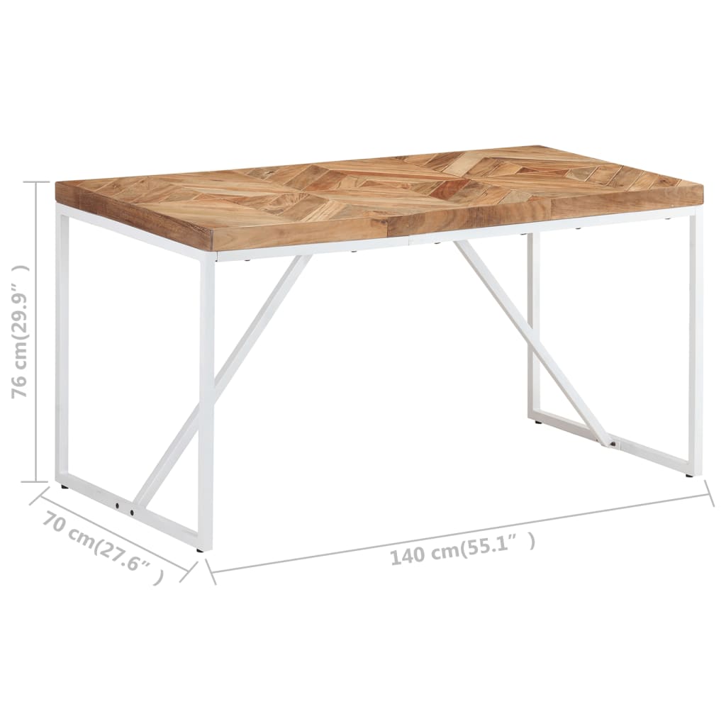 Eettafel Massief Acaciahout En Mangohout