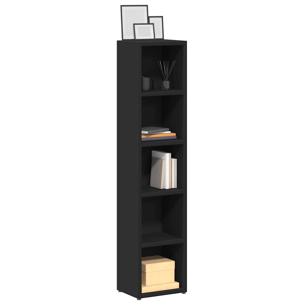 Cd-Kasten 21X16X93,5 Cm Bewerkt Hout Kleurig