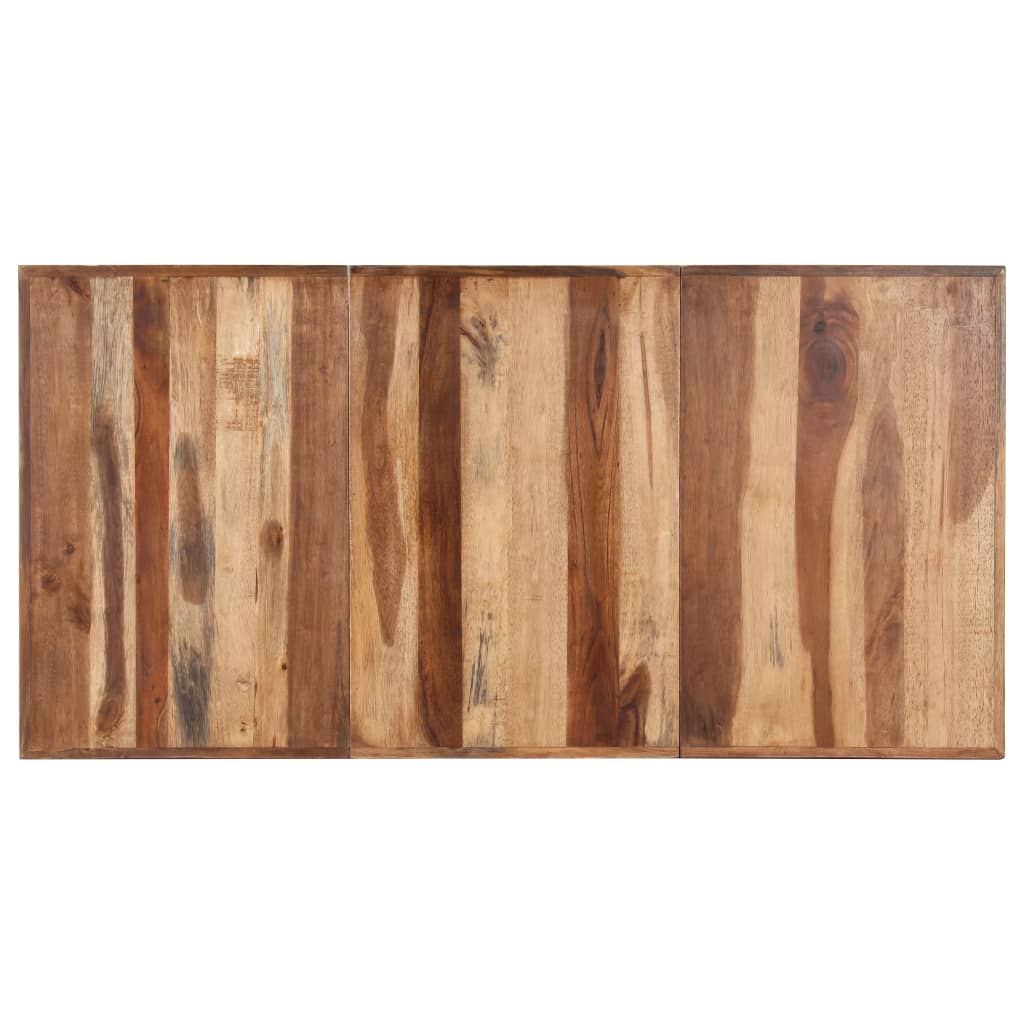 Eettafel Massief Hout Met Honingkleurige Afwerking
