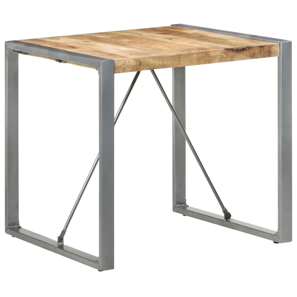 Eettafel Ruw Mangohout Grijs