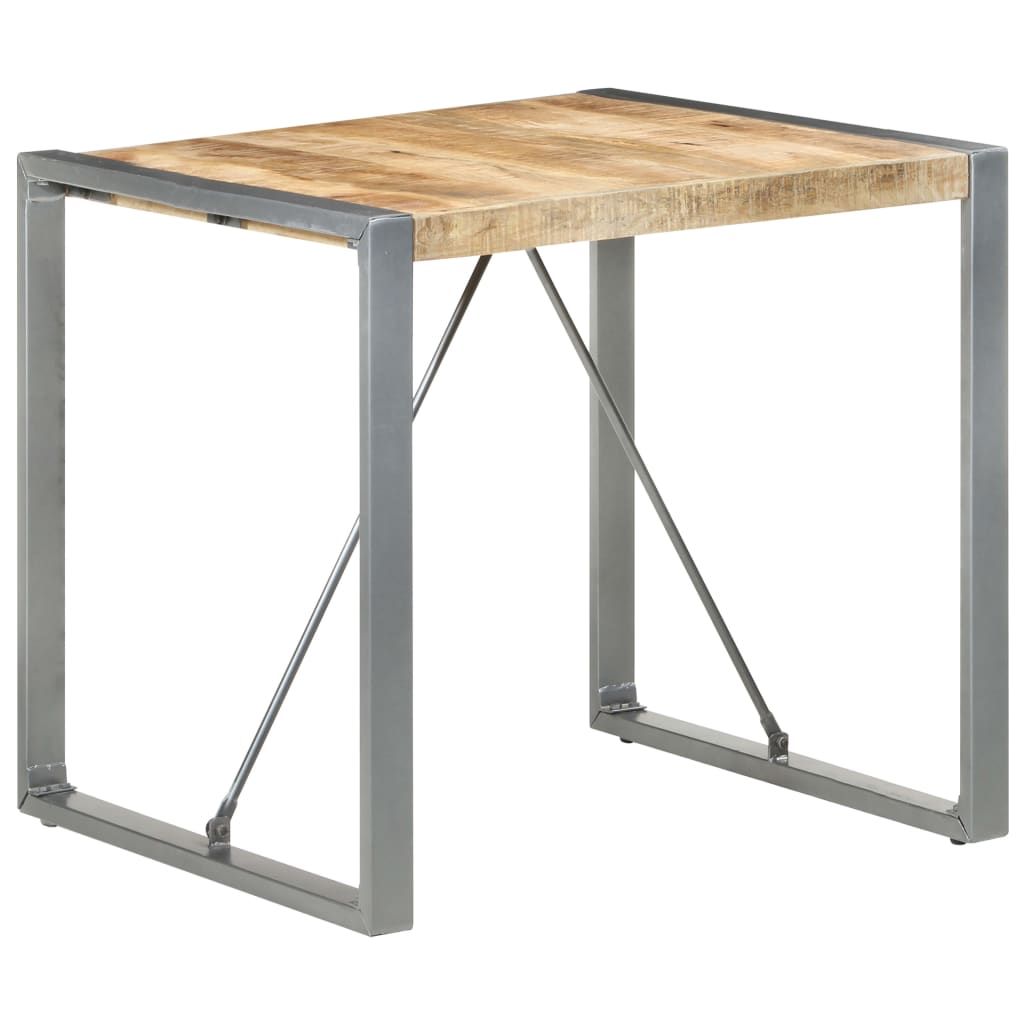 Eettafel Ruw Mangohout Grijs