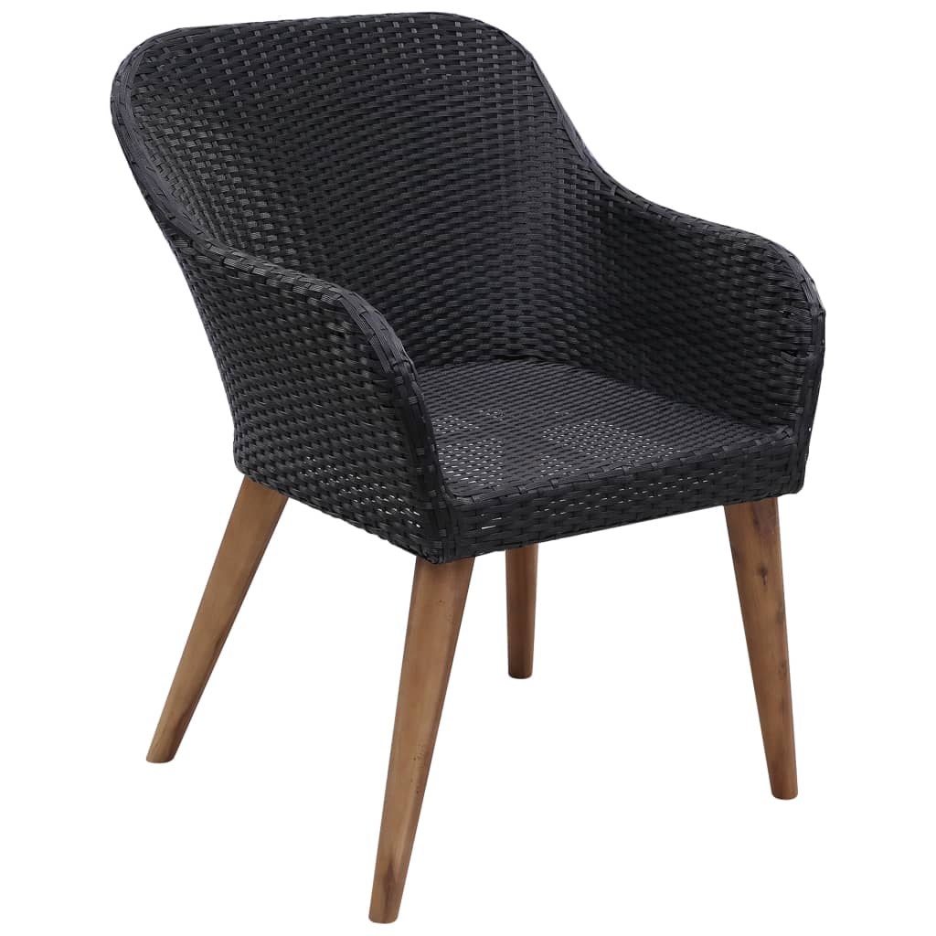7-Delige Tuinset Met Kussens Poly Rattan