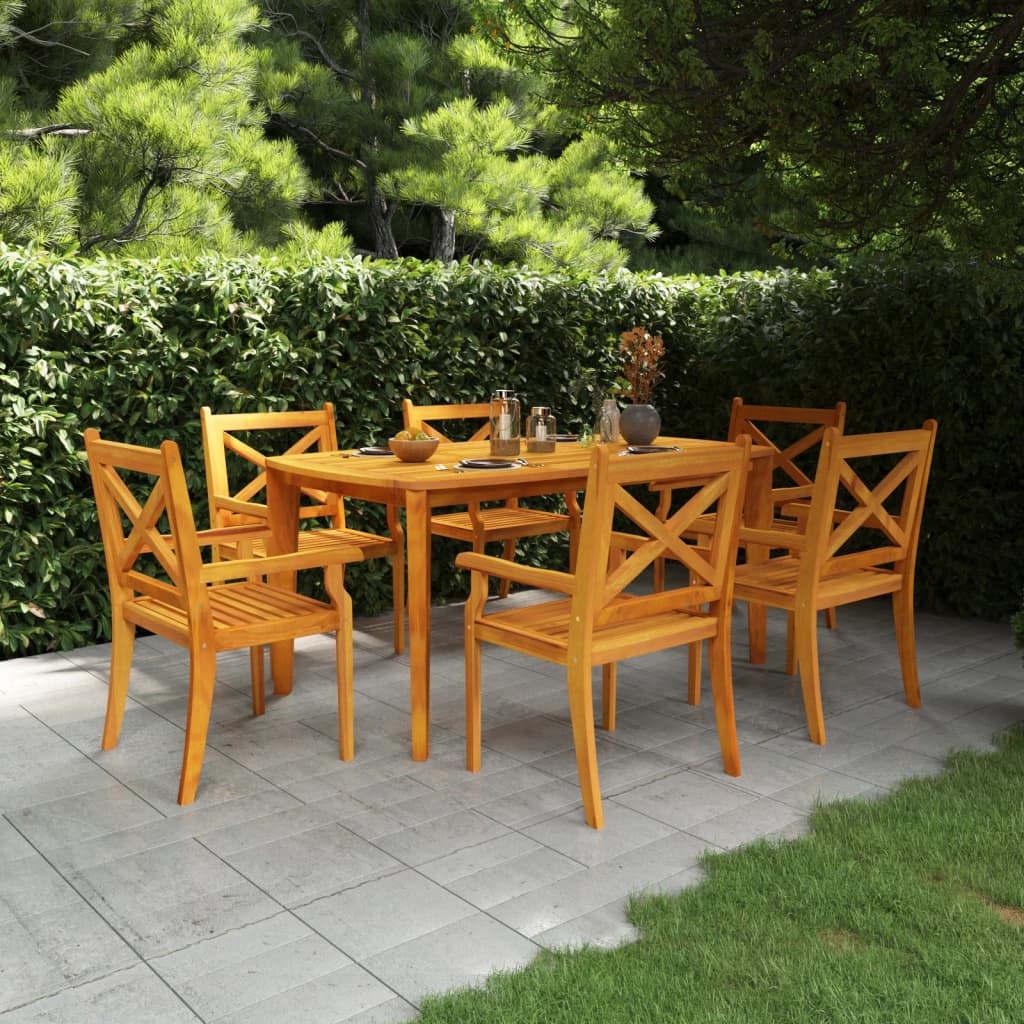 7-Delige Tuinset Massief Acaciahout