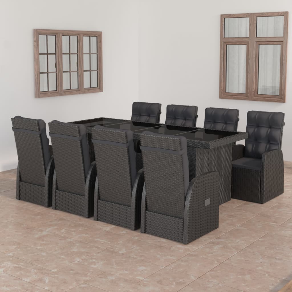 7-Delige Tuinset Met Kussens Poly Rattan