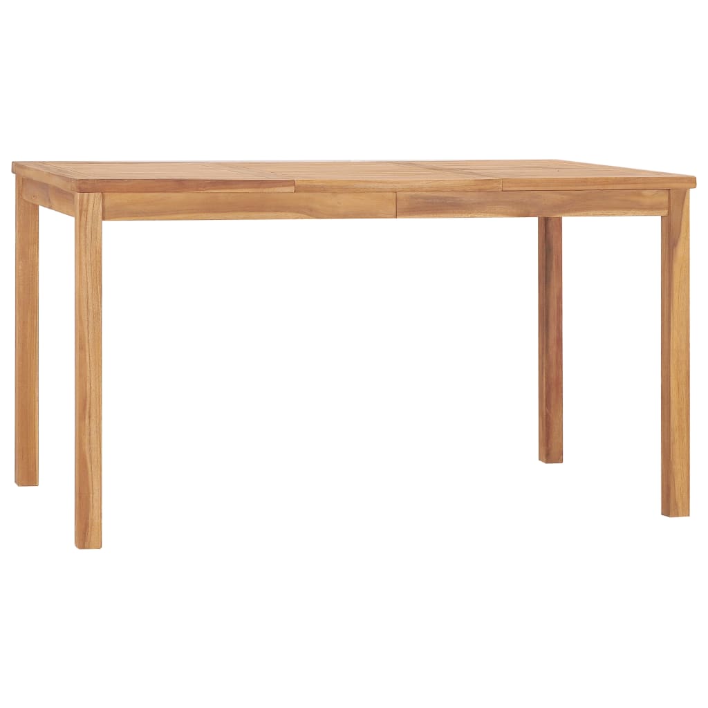 7-Delige Tuinset 140X80 Cm Massief Teakhout