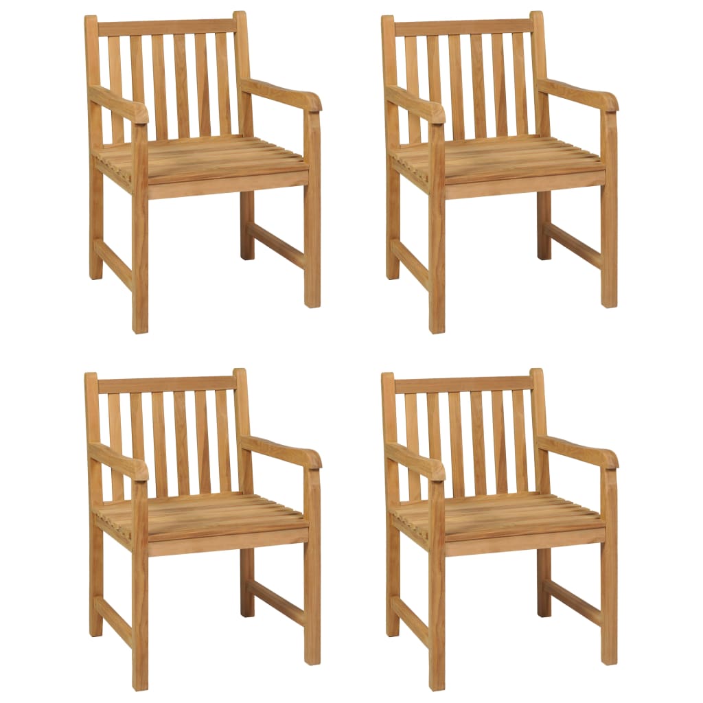 5-Delige Tuinset 140X80 Cm Massief Teakhout