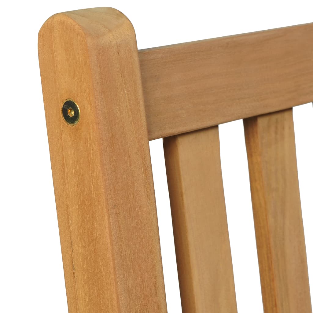 5-Delige Tuinset 140X80 Cm Massief Teakhout