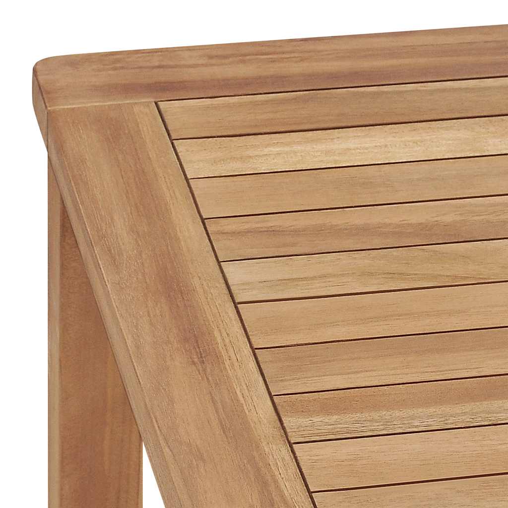 7-Delige Tuinset 140X80 Cm Massief Teakhout