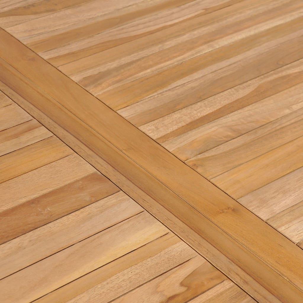 5-Delige Tuinset 150X90 Cm Massief Teakhout