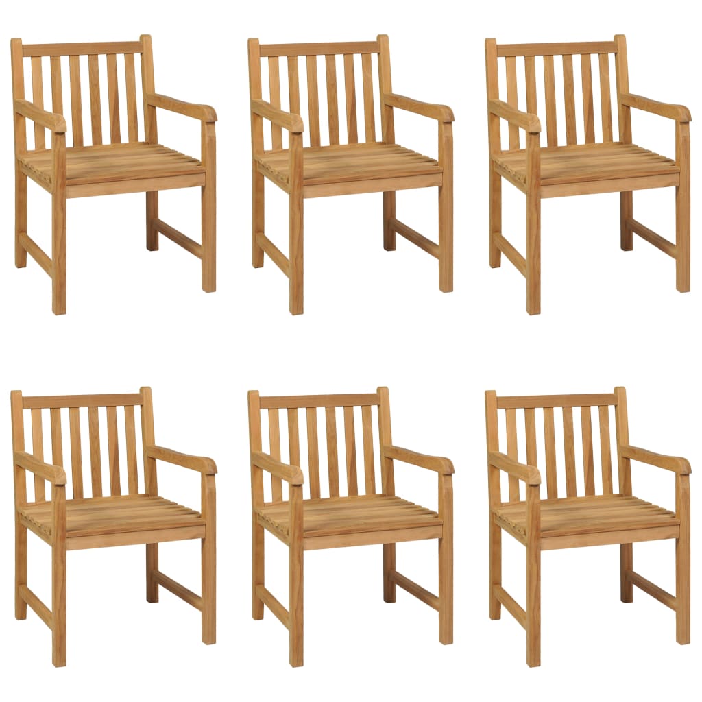 7-Delige Tuinset 200X100 Cm Massief Teakhout