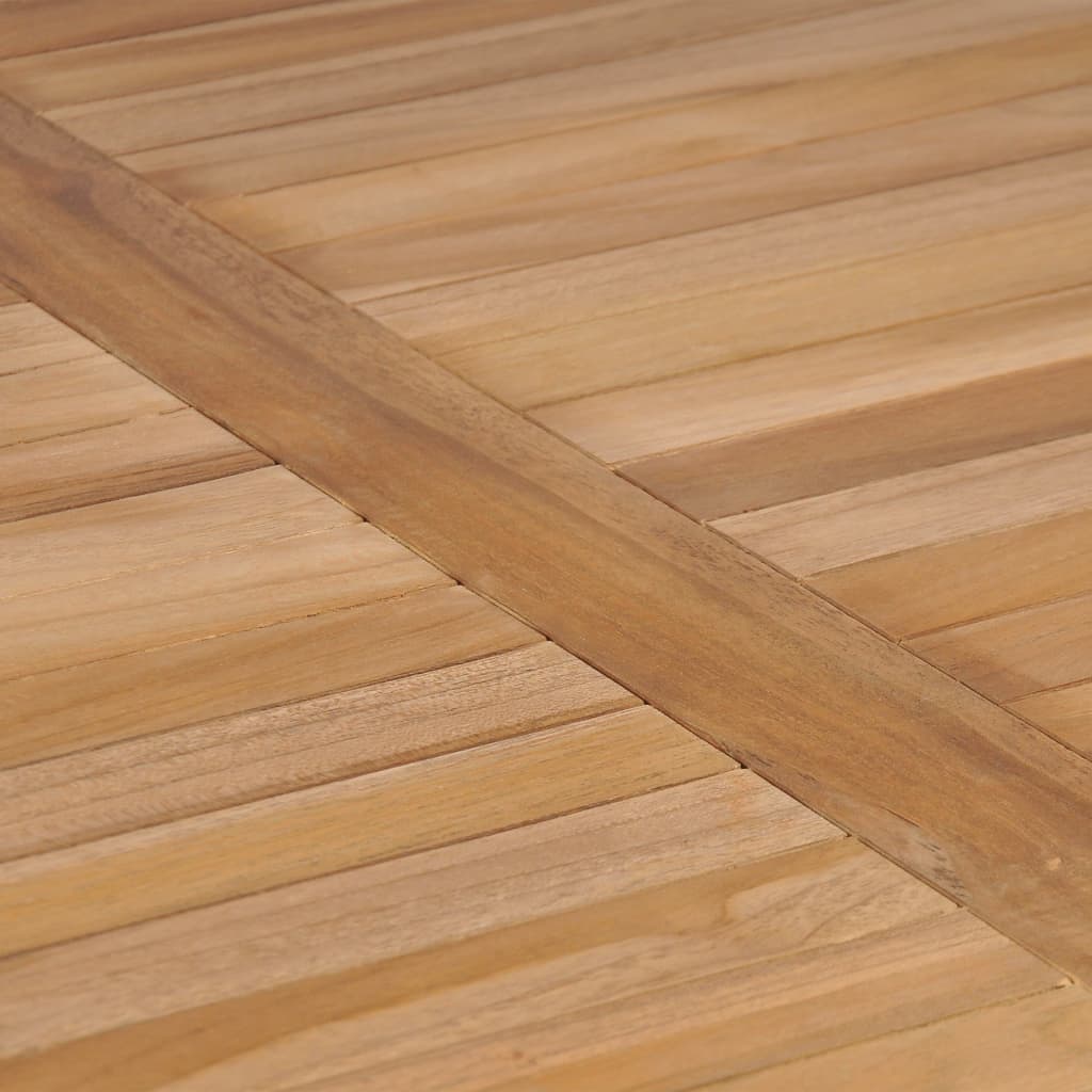 9-Delige Tuinset 200X100 Cm Massief Teakhout