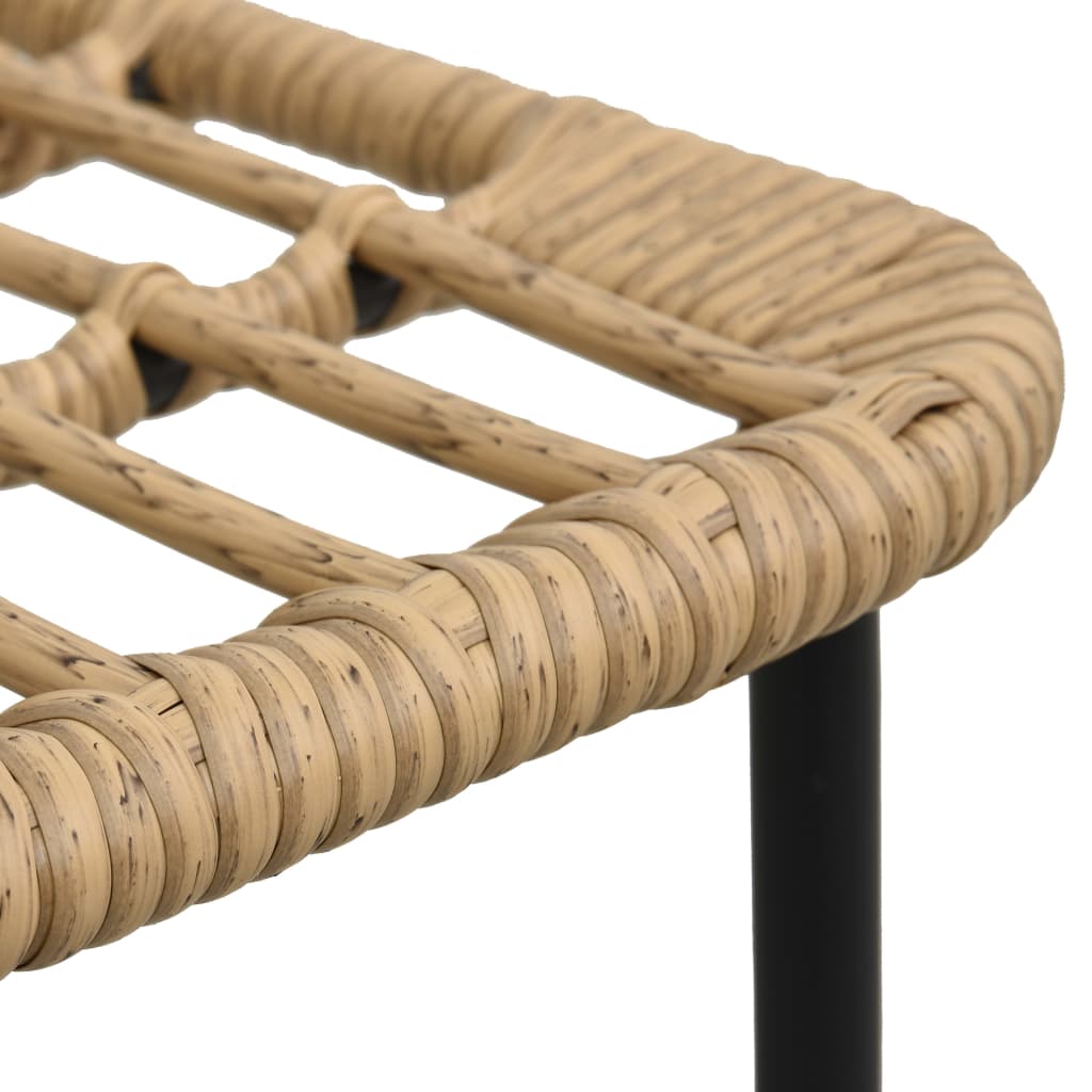 5-Delige Tuinset Poly Rattan En Glas