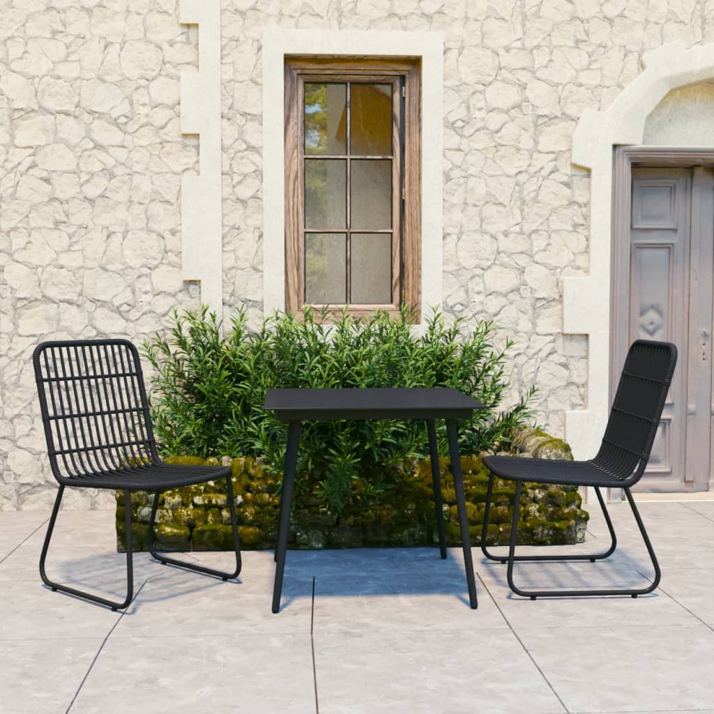 5-Delige Tuinset Poly Rattan En Glas