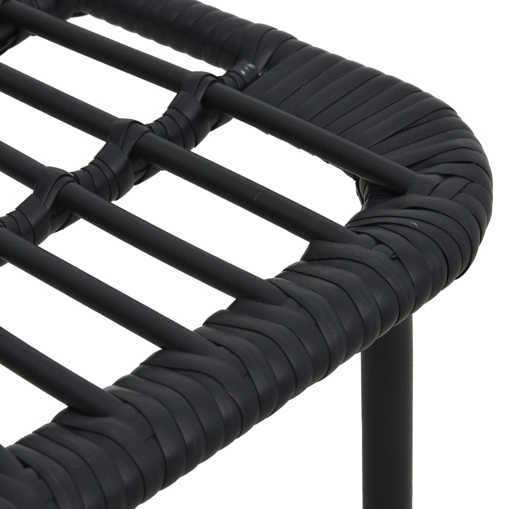 5-Delige Tuinset Poly Rattan En Glas