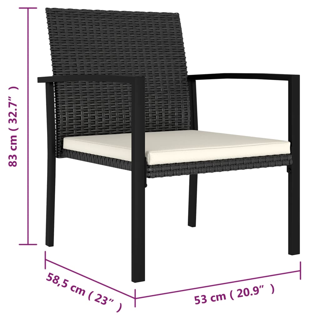 5-Delige Tuinset Poly Rattan