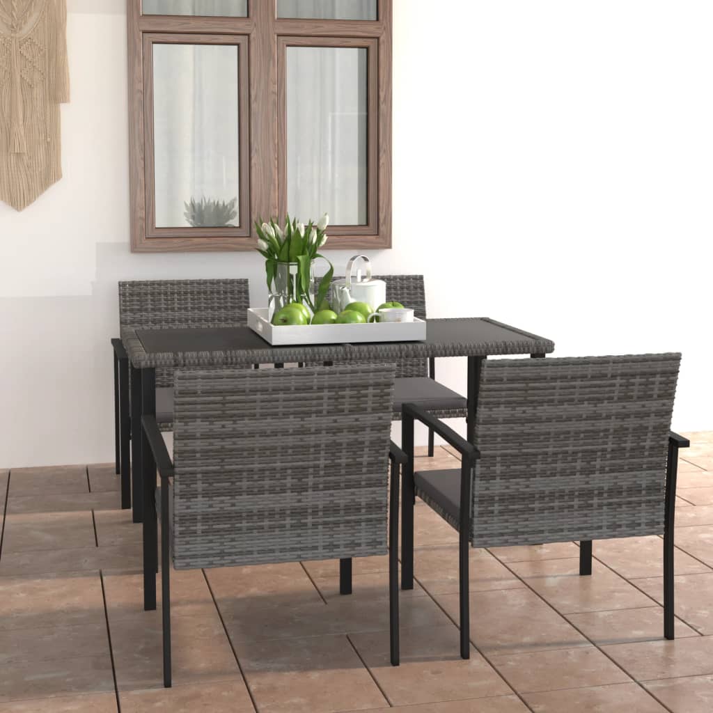 5-Delige Tuinset Poly Rattan