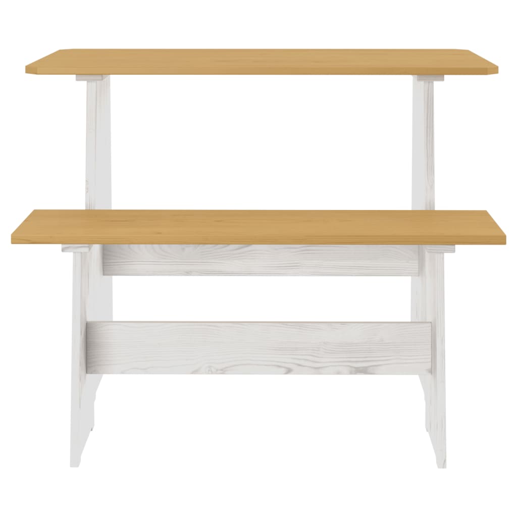 Eettafel Met Bankje Reine Massief Grenenhout
