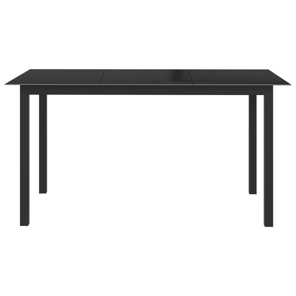 7-Delige Tuinset Aluminium Antracietkleurig