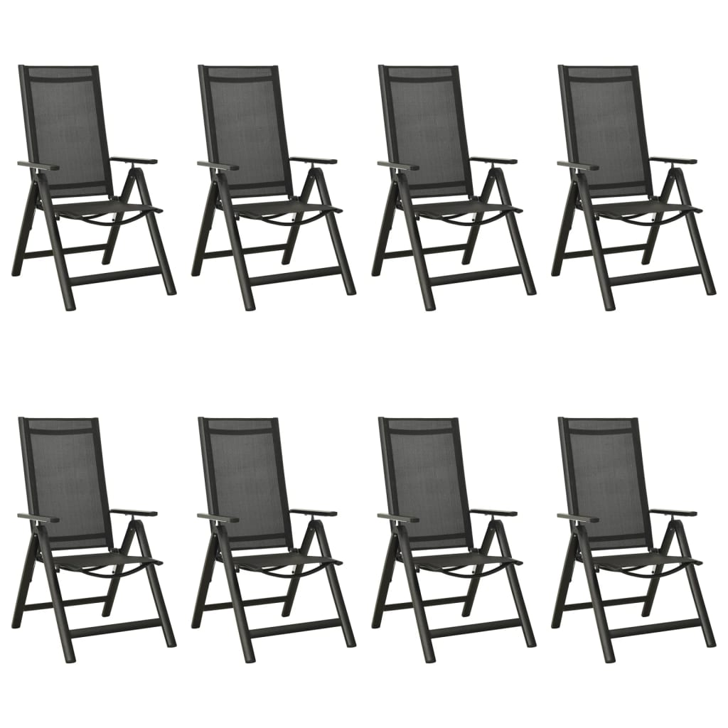 9-Delige Tuinset Aluminium Antracietkleurig