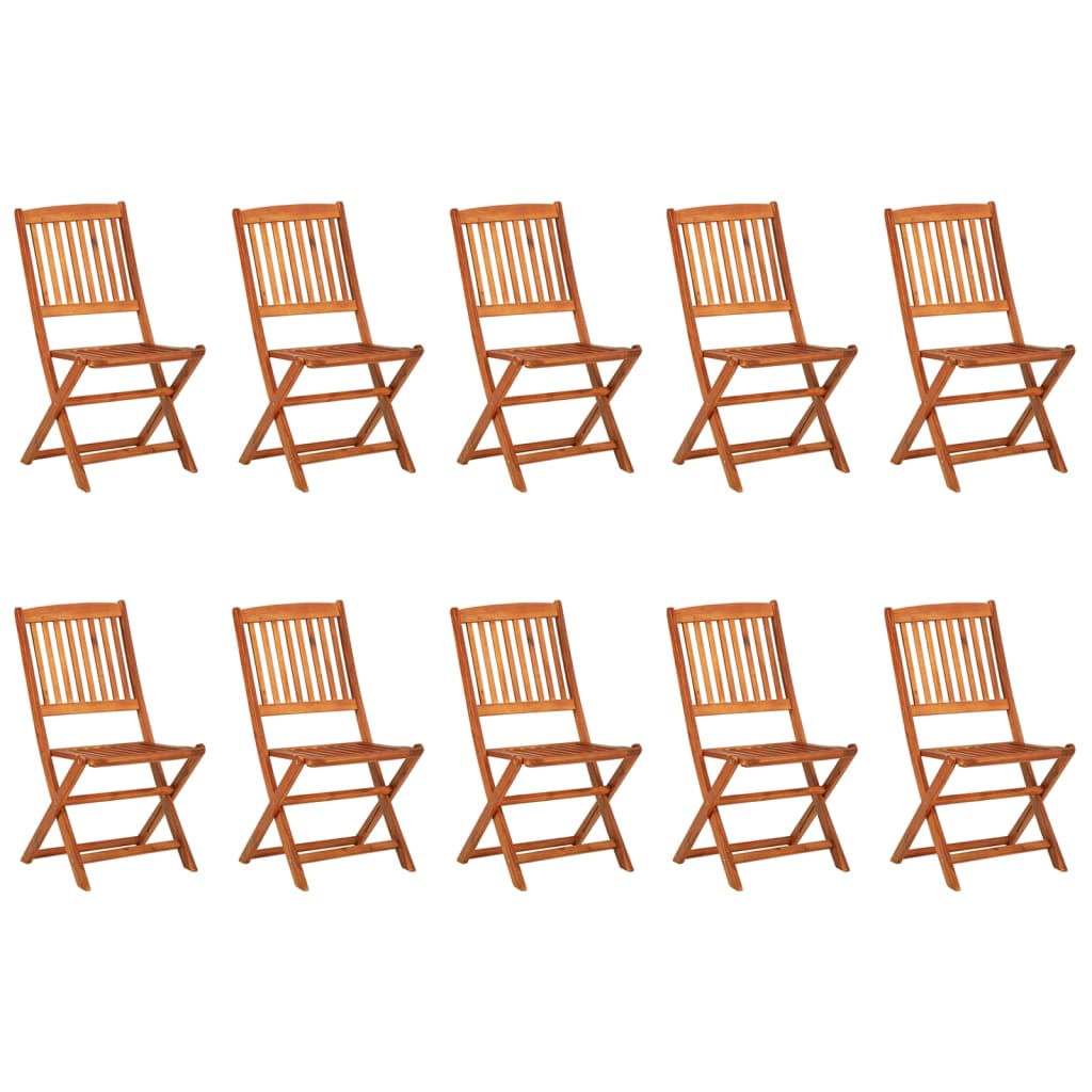 11-Delige Tuinset 220X90X75 Cm Massief Acaciahout