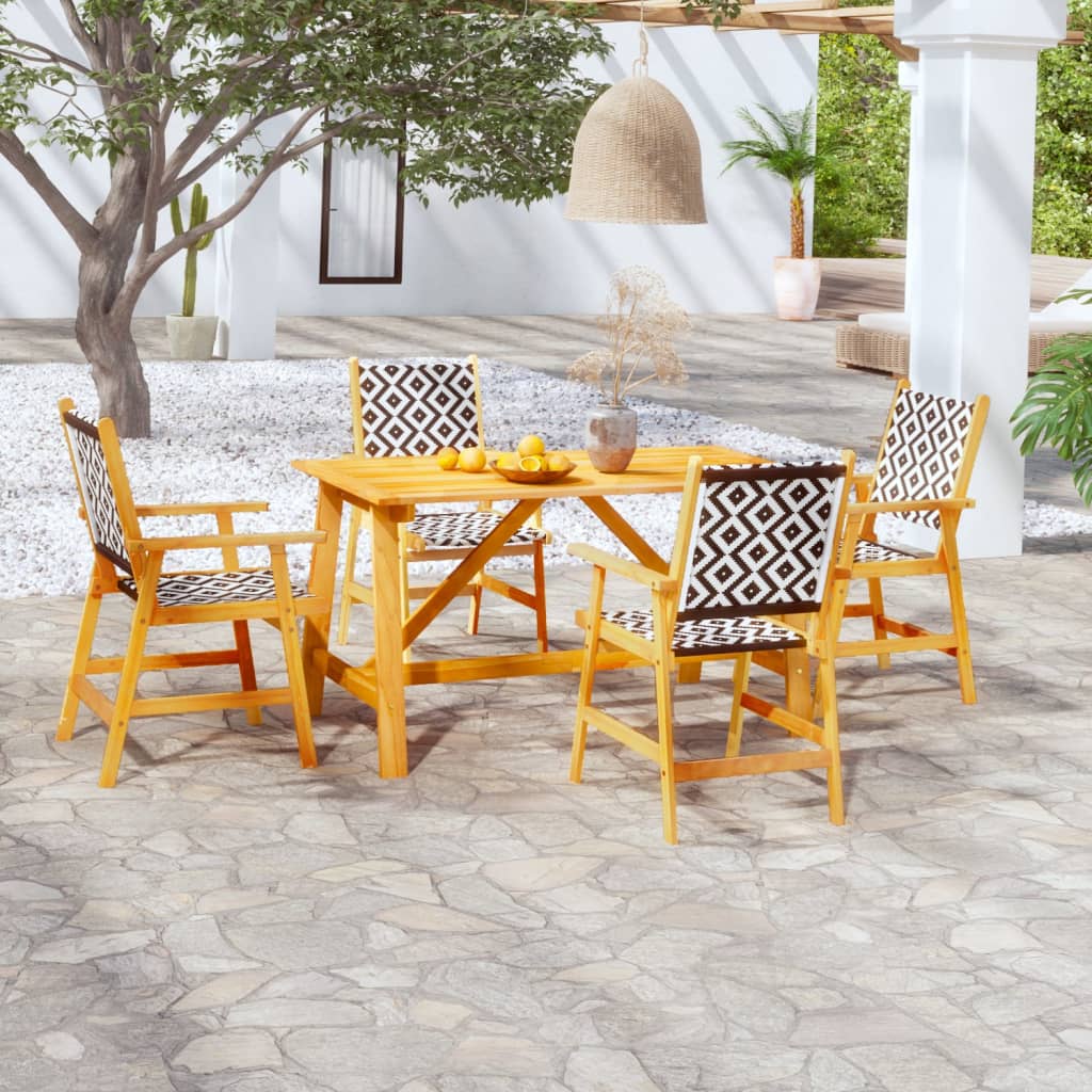 7-Delige Tuinset Massief Acaciahout