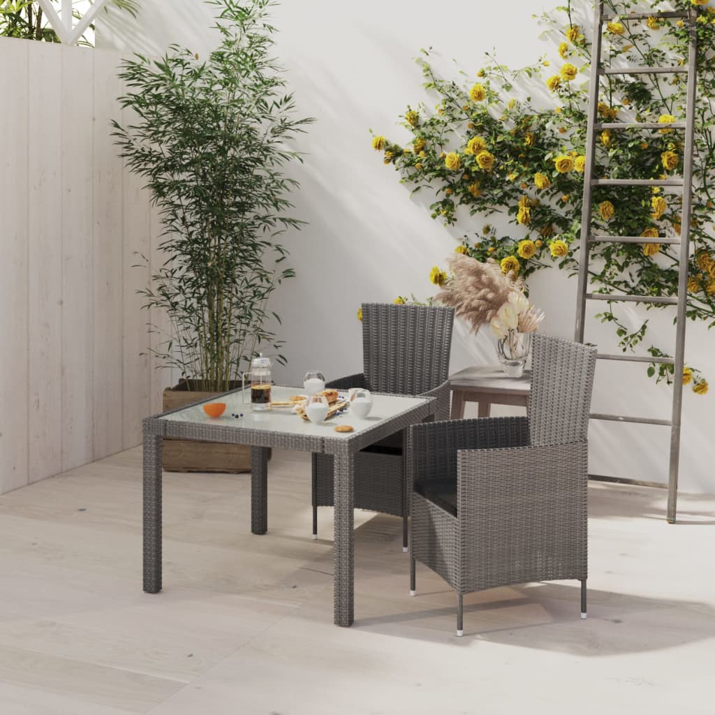 7-Delige Tuinset Met Kussens Poly Rattan