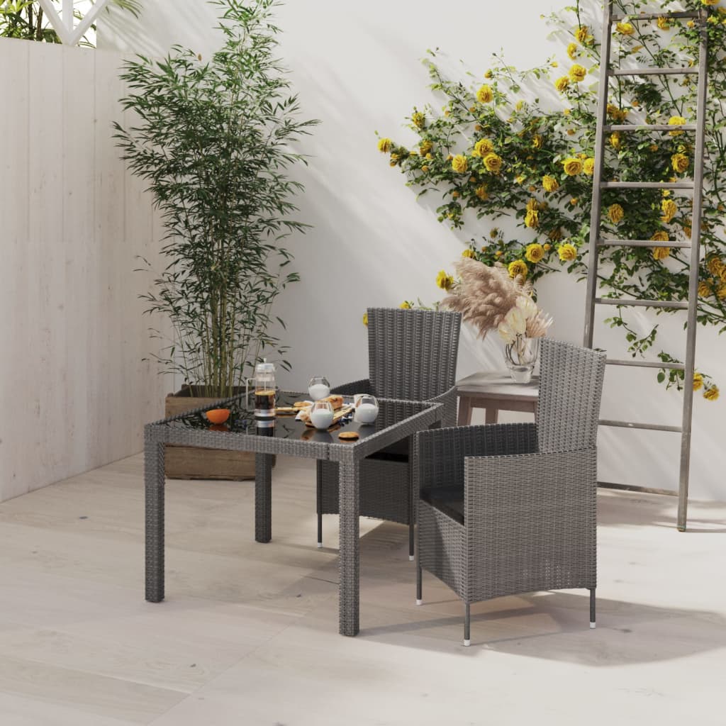 7-Delige Tuinset Met Kussens Poly Rattan