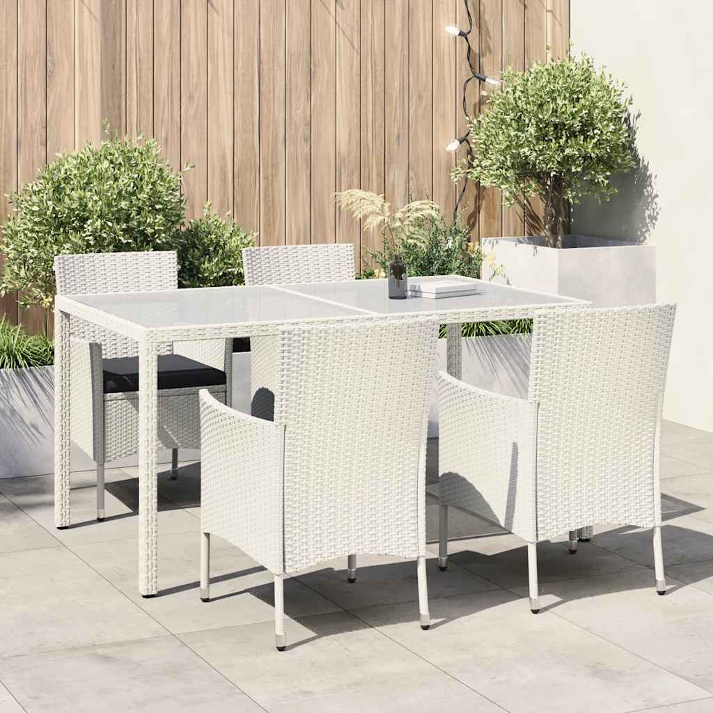 7-Delige Tuinset Met Kussens Poly Rattan