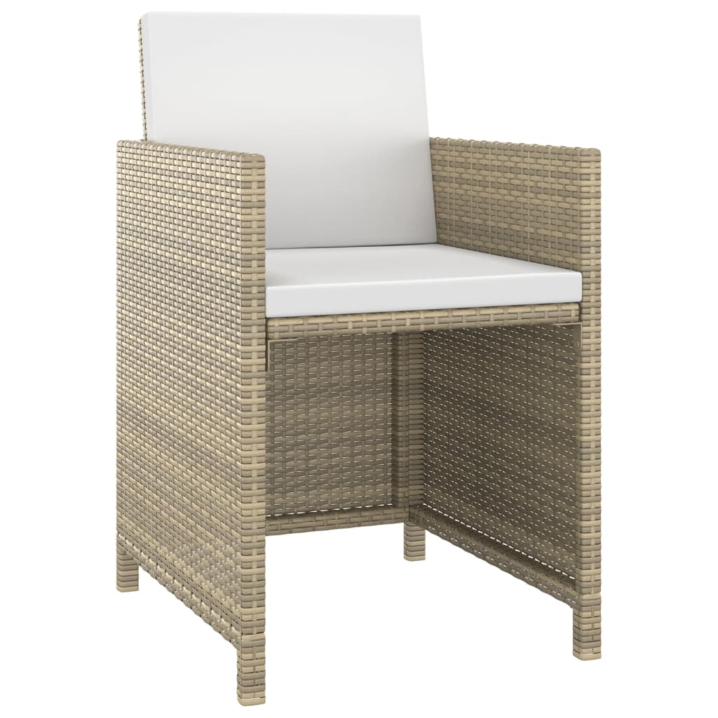 5-Delige Tuinset Met Kussens Poly Rattan