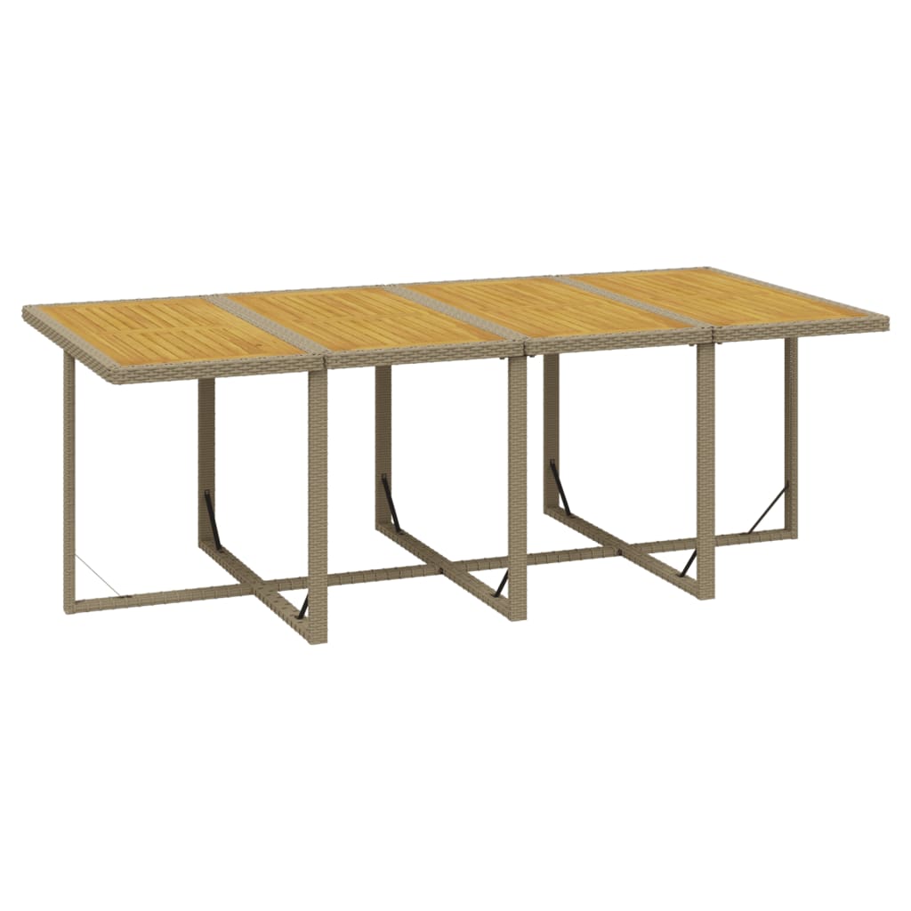 13-Delige Tuinset Met Kussens Poly Rattan Beige En Crèmewit