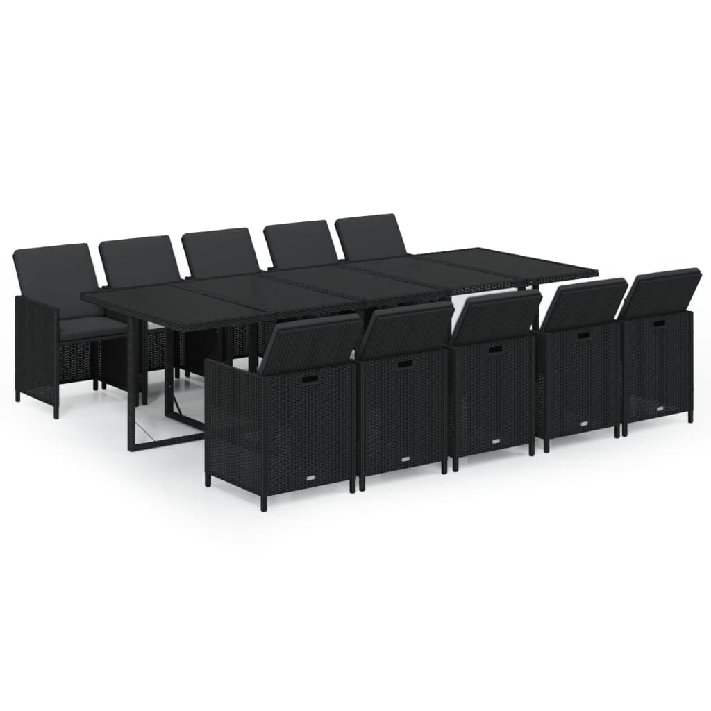 1 Tuinset Met Kussens Poly Rattan