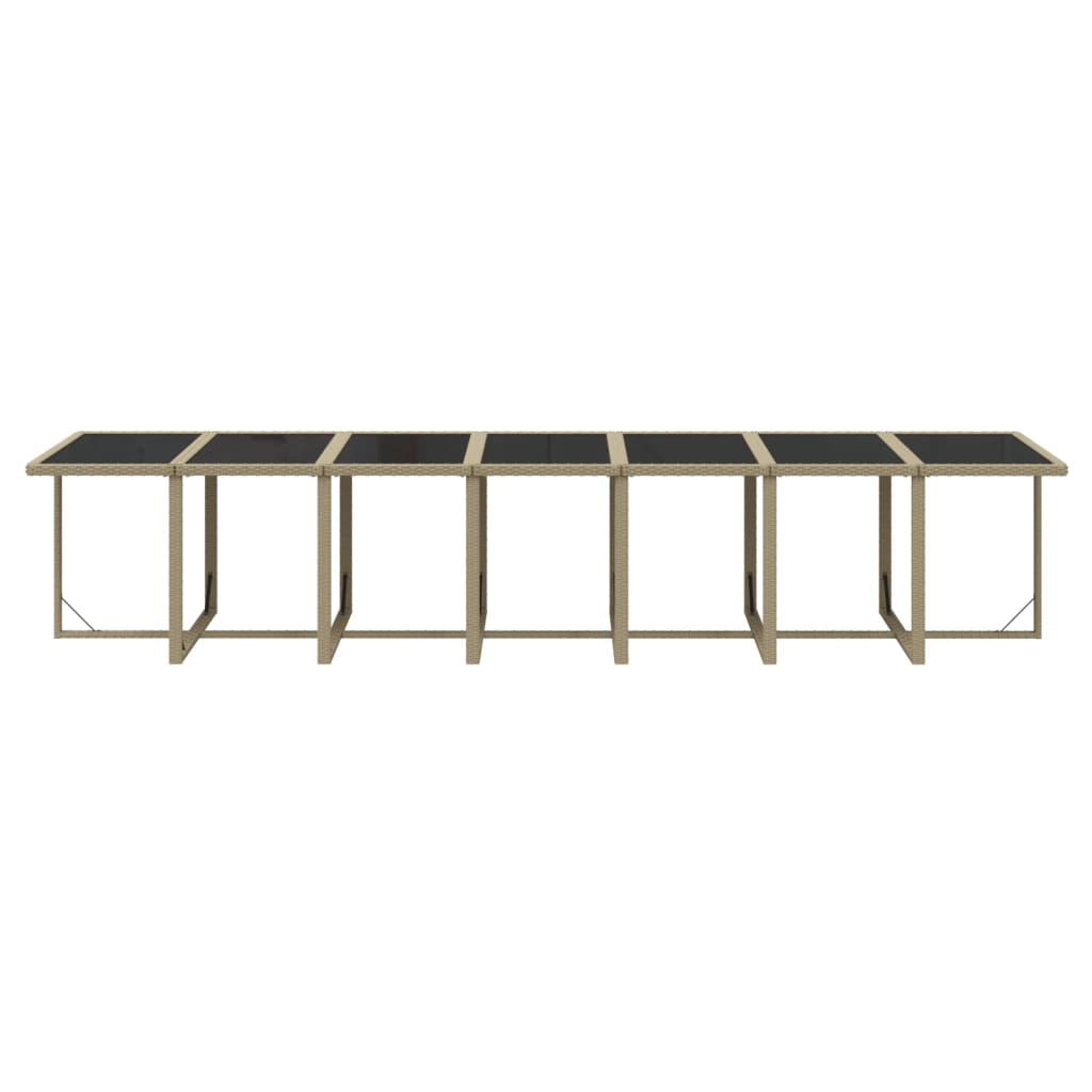 19-Delige Tuinset Met Kussens Poly Rattan