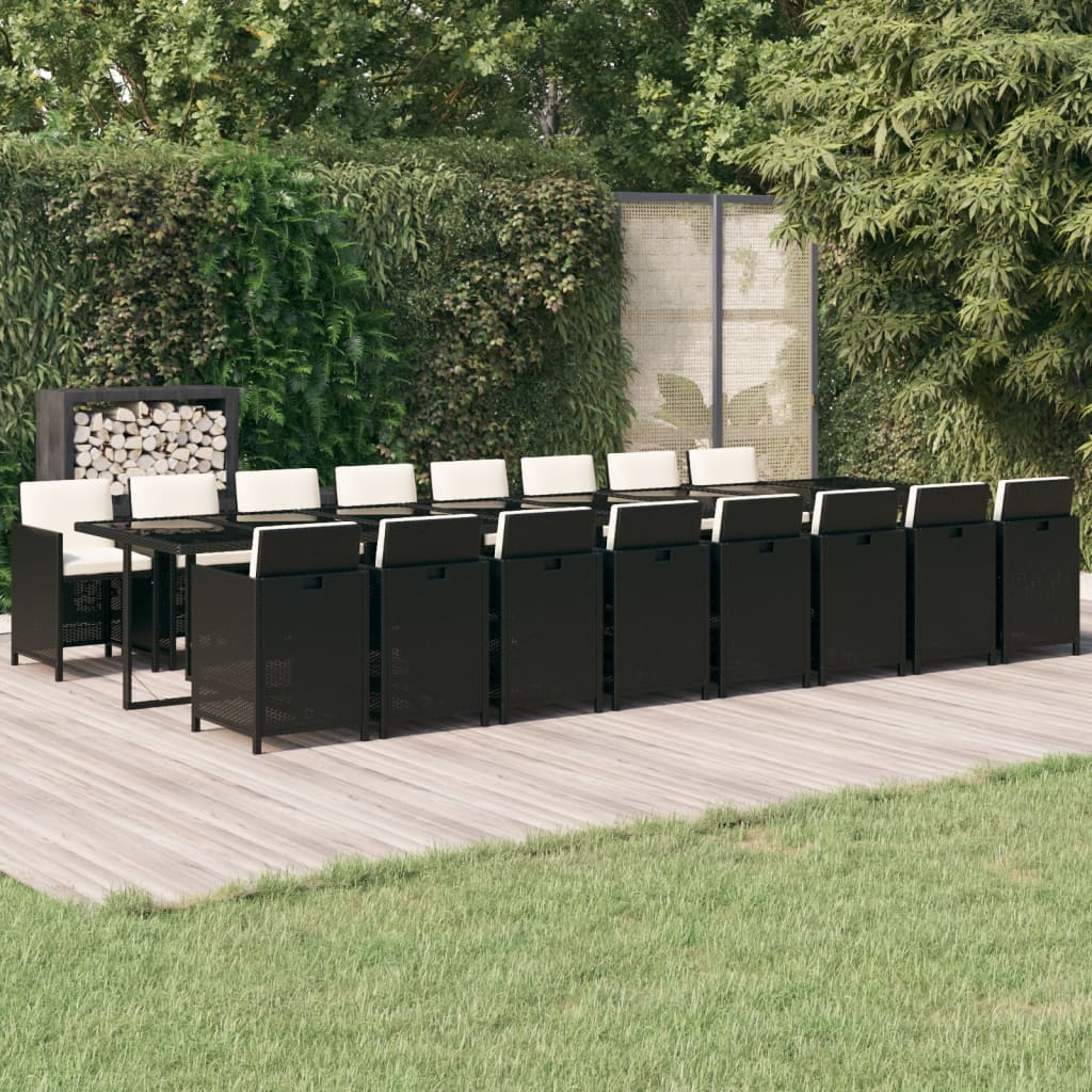 13-Delige Tuinset Met Kussens Poly Rattan