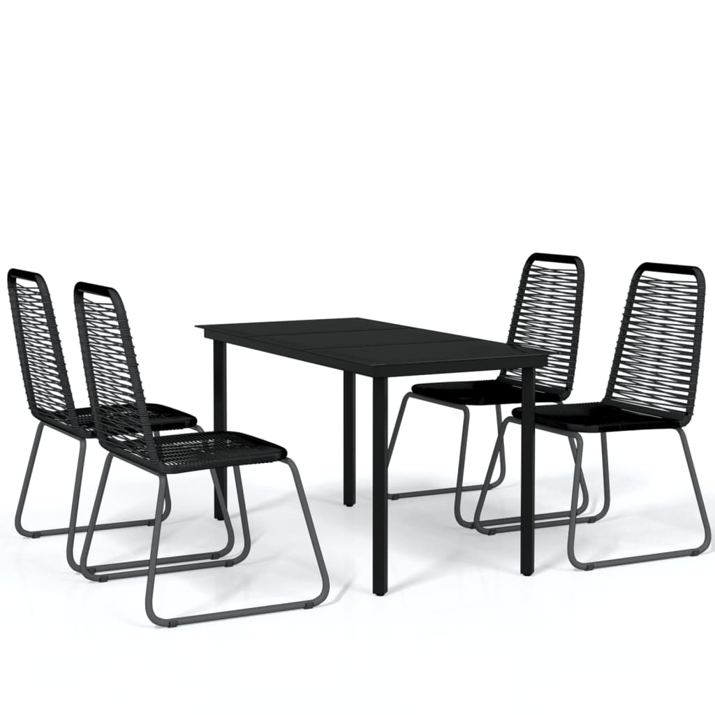 5-Delige Tuinset Zwart