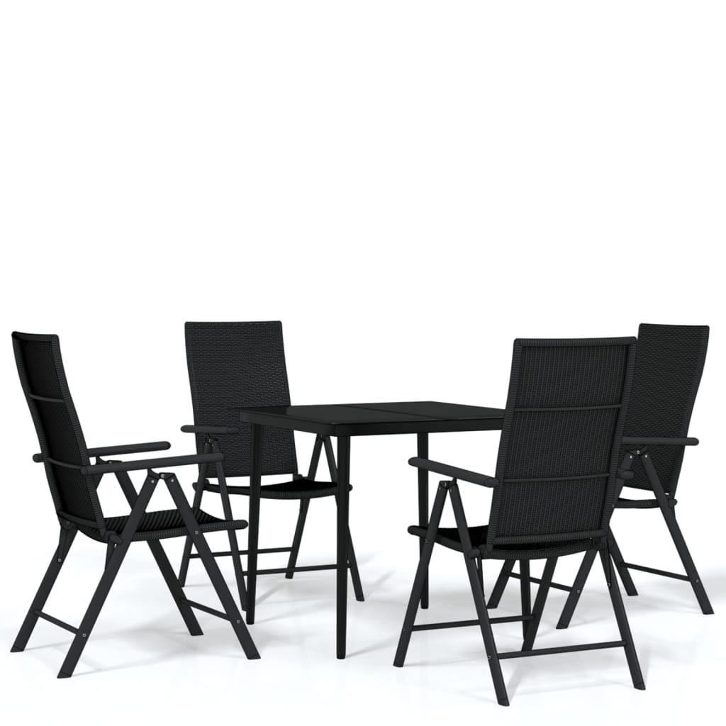 5-Delige Tuinset Zwart