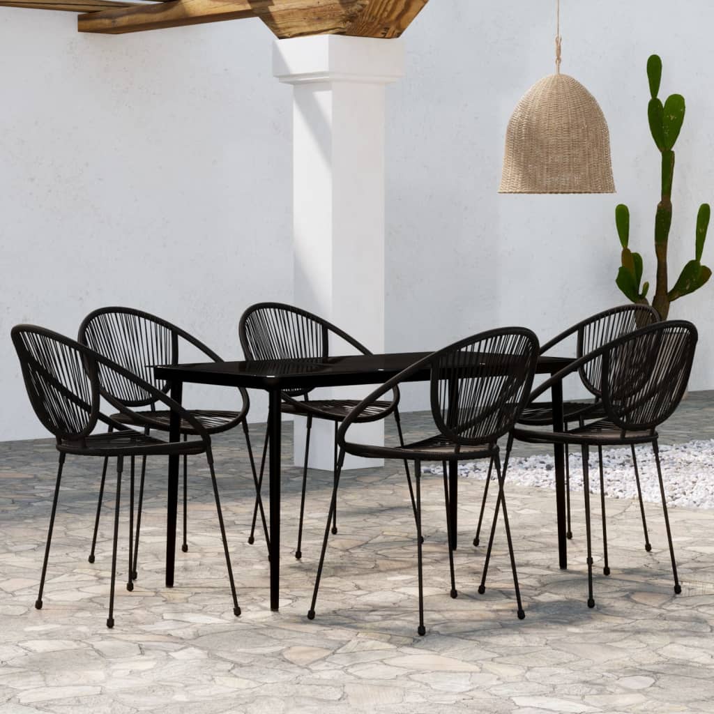3-Delige Tuinset Zwart