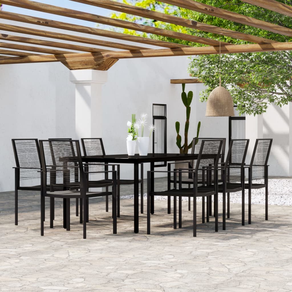 5-Delige Tuinset Zwart