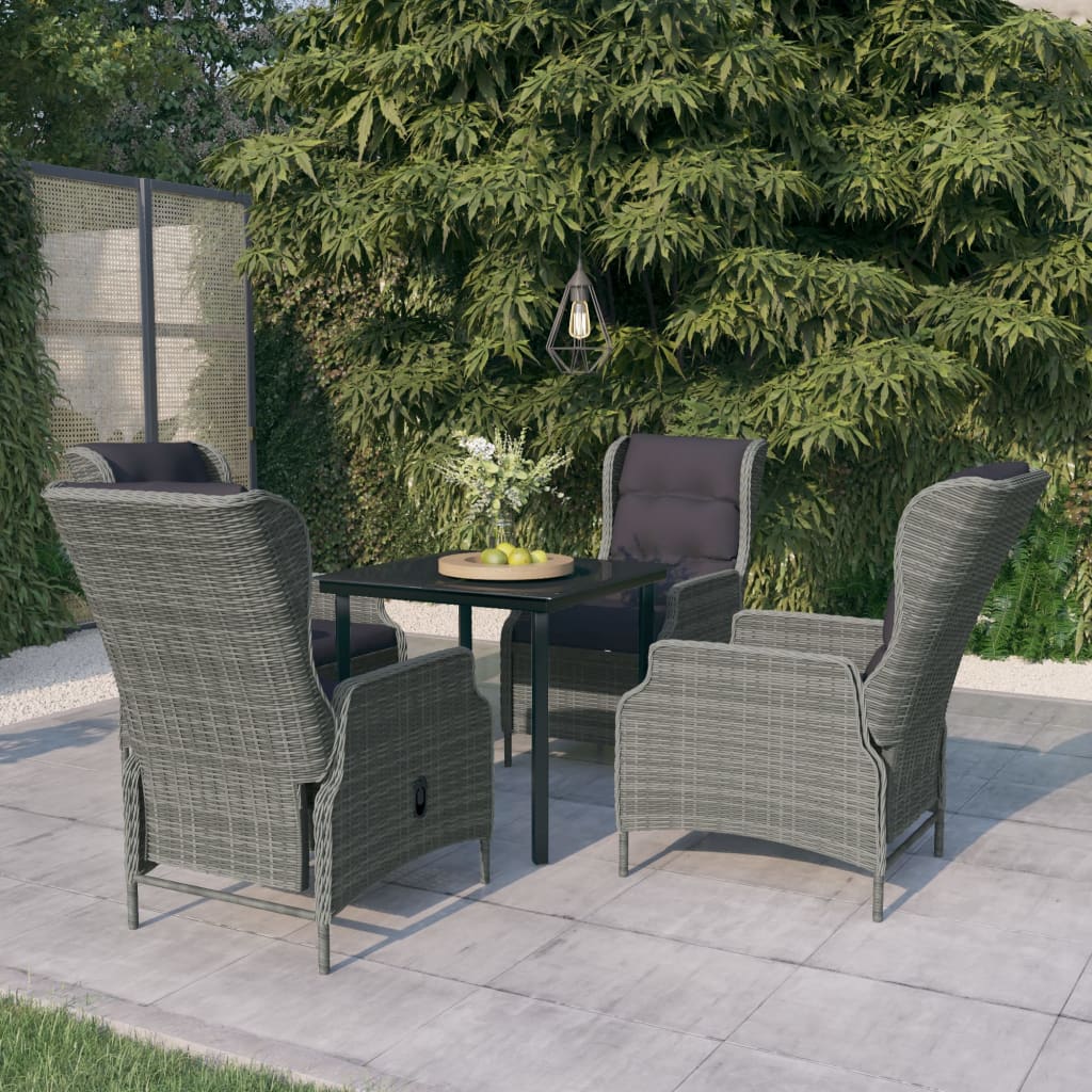 5-Delige Tuinset Poly Rattan
