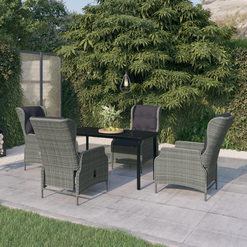 5-Delige Tuinset Poly Rattan