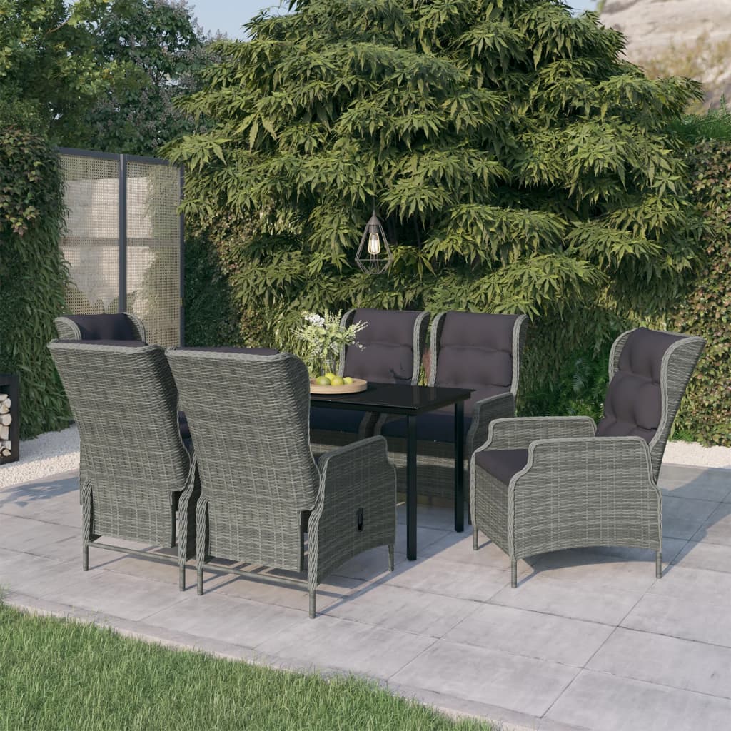5-Delige Tuinset Poly Rattan