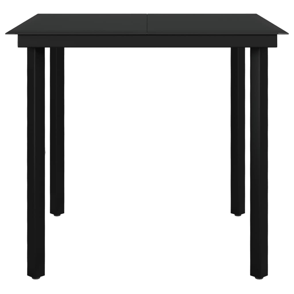 3-Delige Tuinset Met Kussens Poly Rattan En Glas