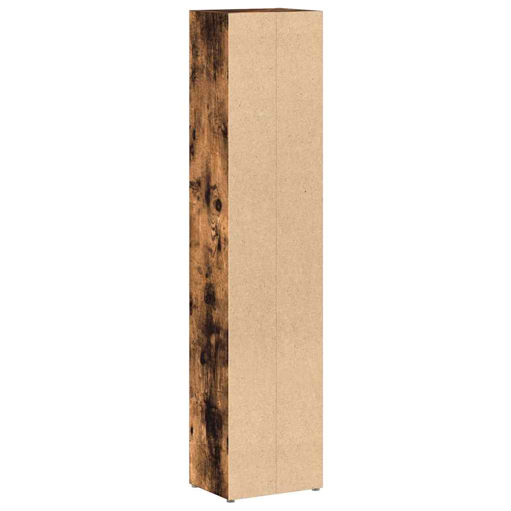 Cd-Kasten 21X16X93,5 Cm Bewerkt Hout Kleurig