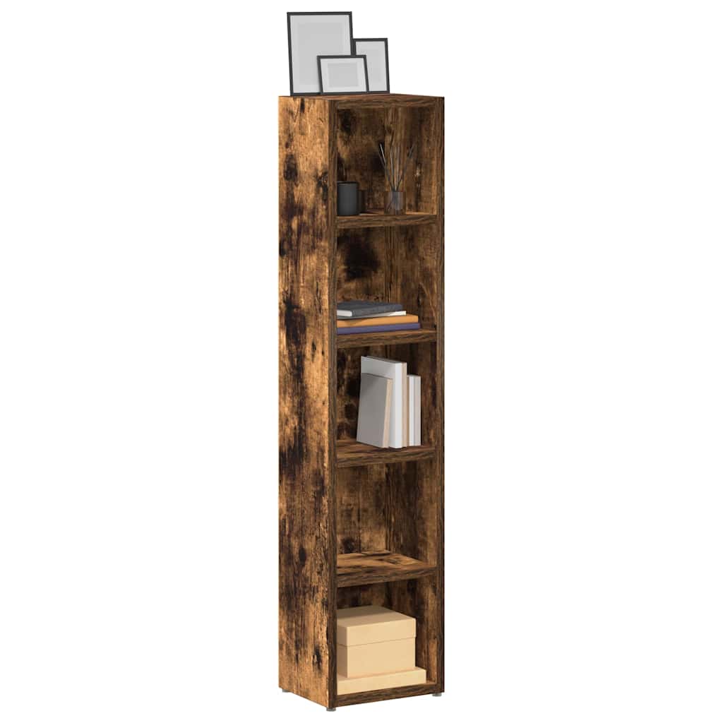 Cd-Kasten 21X16X93,5 Cm Bewerkt Hout Kleurig