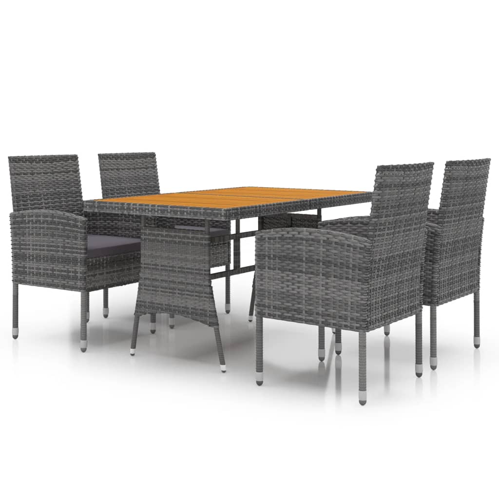 5-Delige Tuinset Poly Rattan