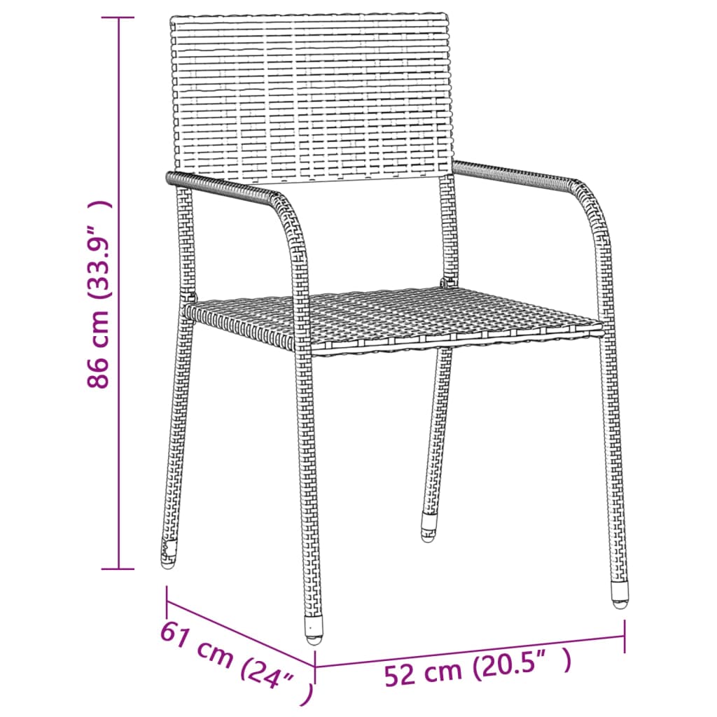 9-Delige Tuinset Poly Rattan