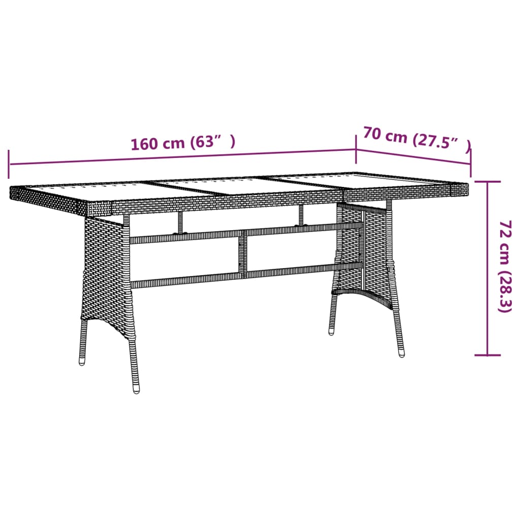 9-Delige Tuinset Poly Rattan